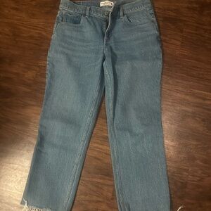 Abercrombie & Fitch Women's Straight Leg Blue Jeans